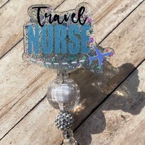 Travel nurse badge reel